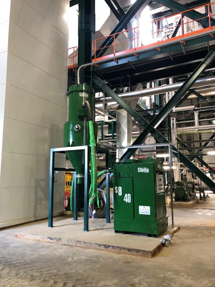 Centralised plant in a new waste-to-energy plant