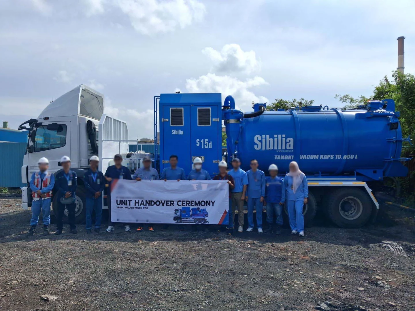 Sibilia S15: allestimento speciale per aspirazione liquidi 