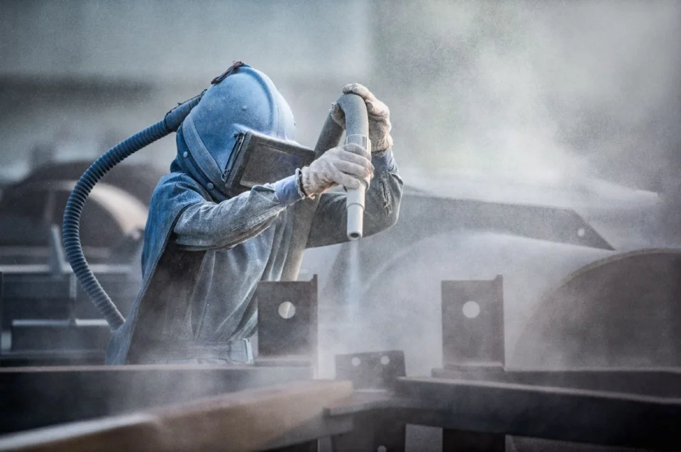 Sandblasting and surface treatment 